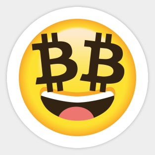 bitcoin smile emoji Sticker